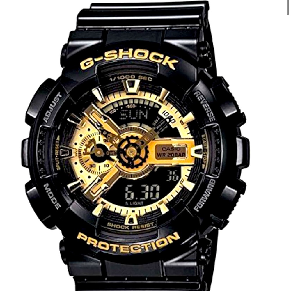 Casio G-Shock Black and Gold Chronograph